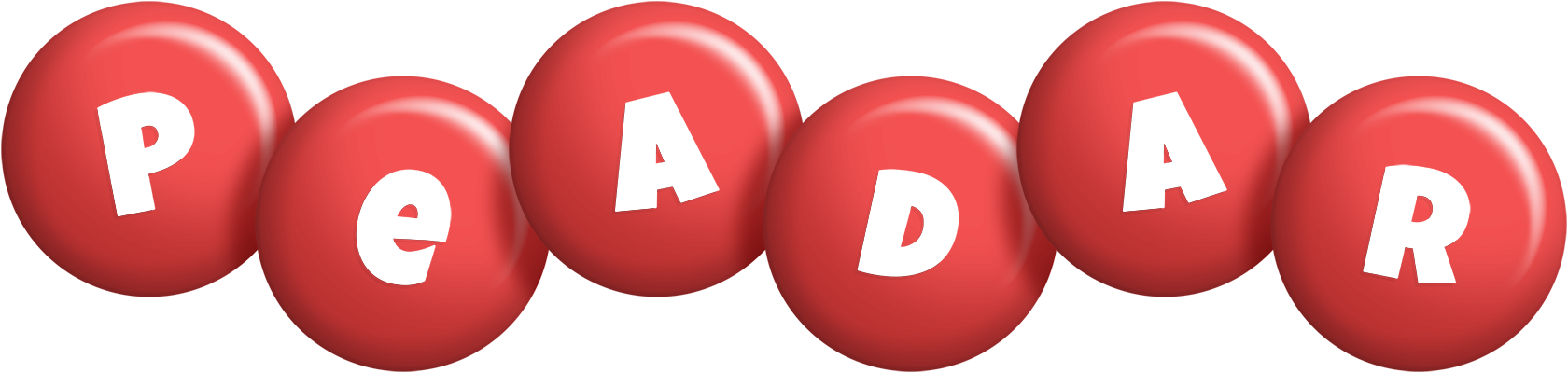 Peadar candy-red logo