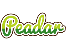 Peadar golfing logo