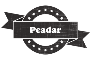 Peadar grunge logo