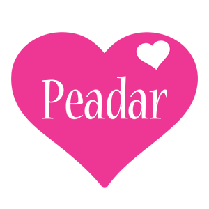 Peadar love-heart logo