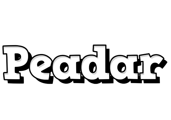 Peadar snowing logo