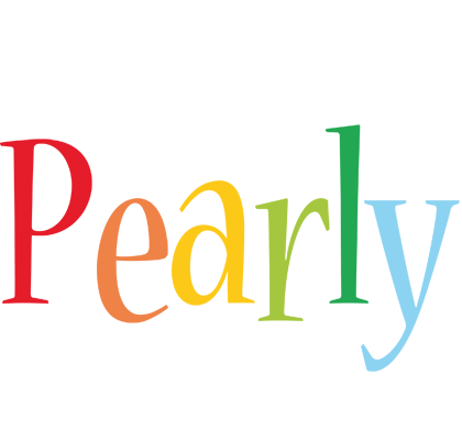 Pearly birthday logo