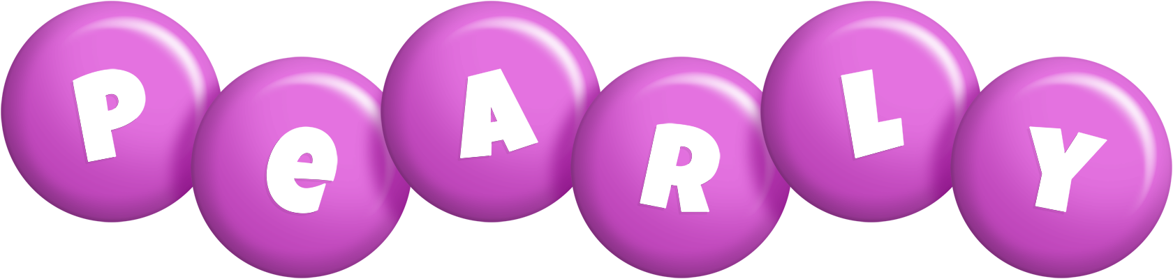 Pearly candy-purple logo