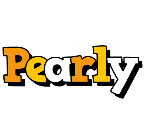 Pearly cartoon logo