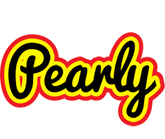 Pearly flaming logo