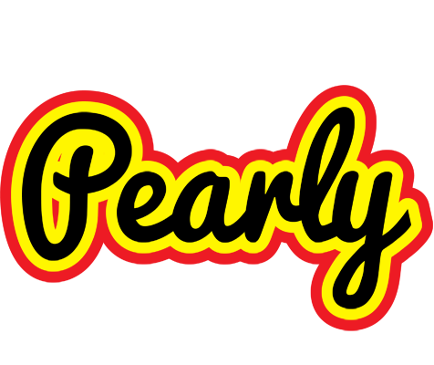 Pearly flaming logo