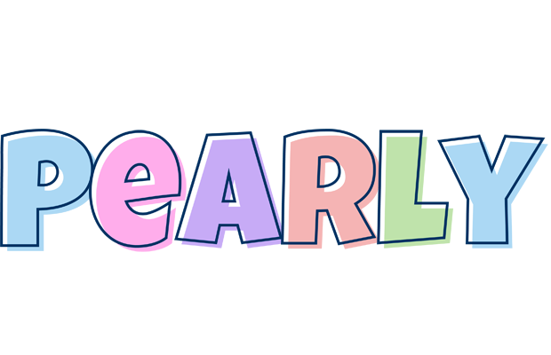 Pearly pastel logo