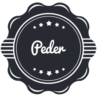 Peder badge logo