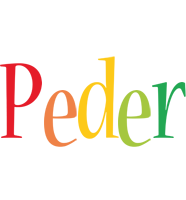 Peder birthday logo