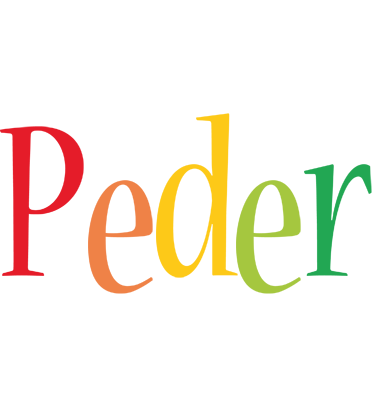 Peder birthday logo