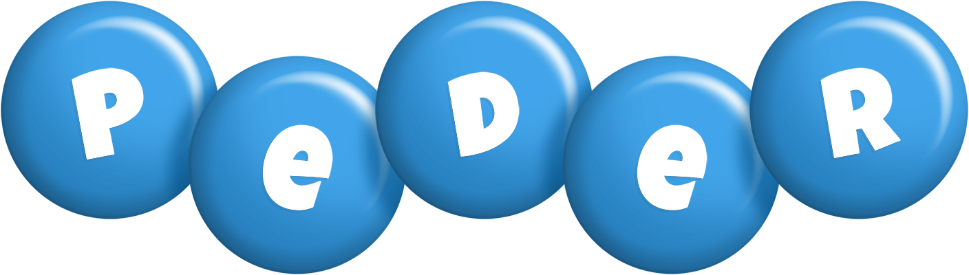 Peder candy-blue logo