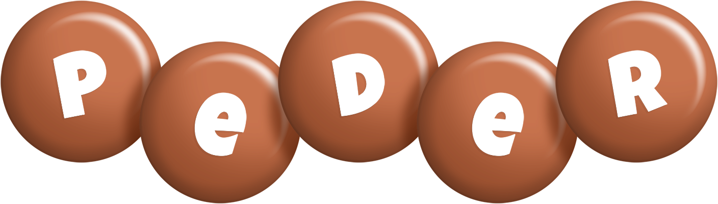 Peder candy-brown logo