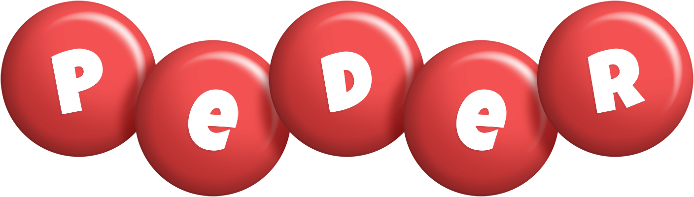 Peder candy-red logo