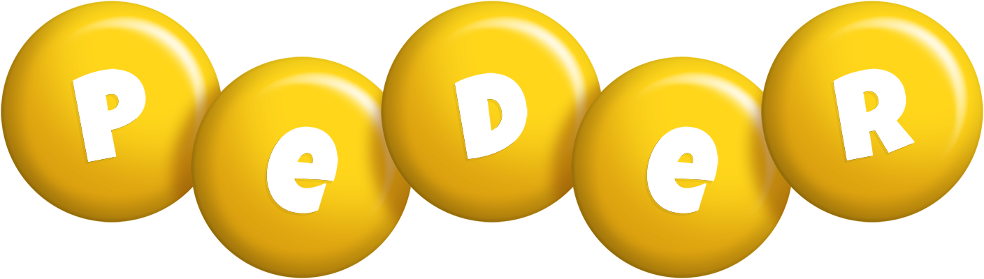 Peder candy-yellow logo