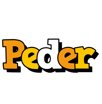 Peder cartoon logo