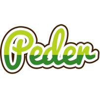 Peder golfing logo