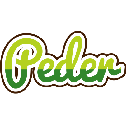 Peder golfing logo