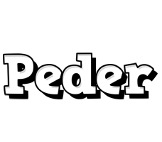 Peder snowing logo