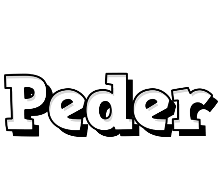 Peder snowing logo
