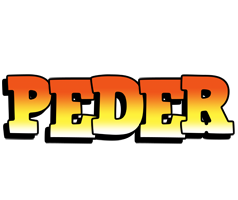 Peder sunset logo