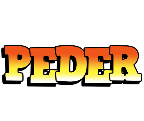 Peder sunset logo