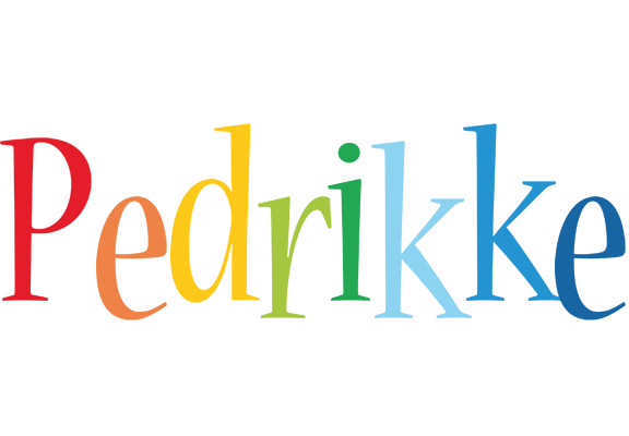 Pedrikke birthday logo