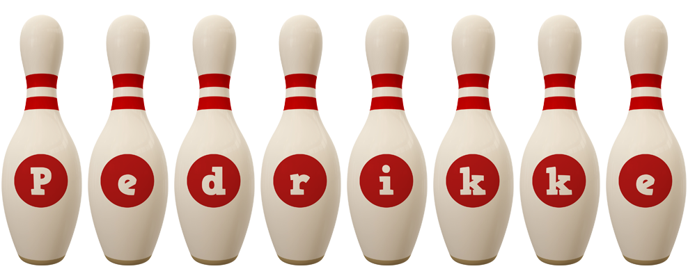 Pedrikke bowling-pin logo