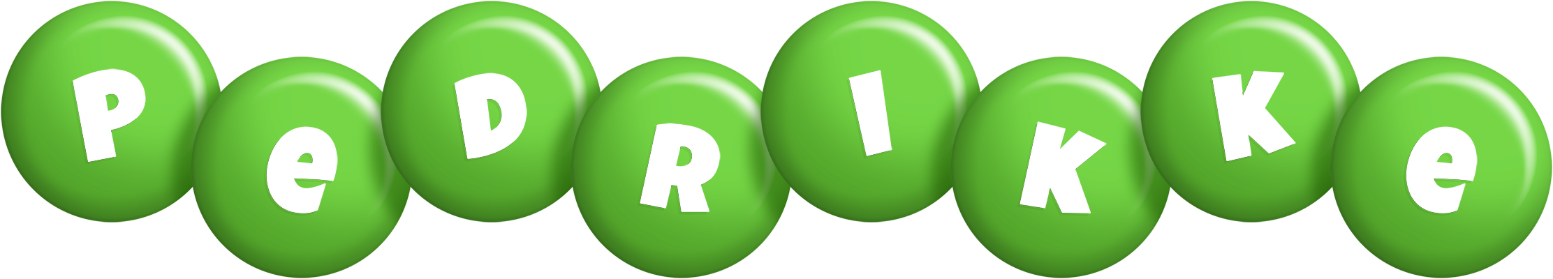Pedrikke candy-green logo