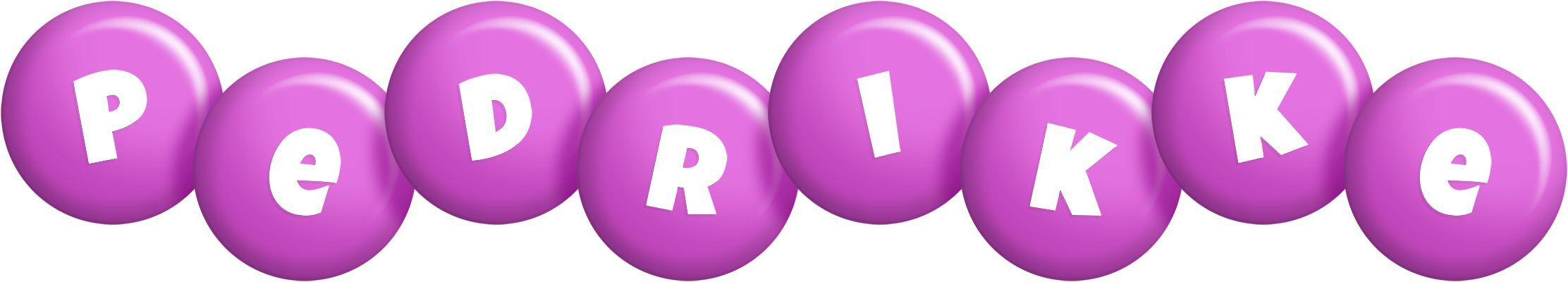 Pedrikke candy-purple logo
