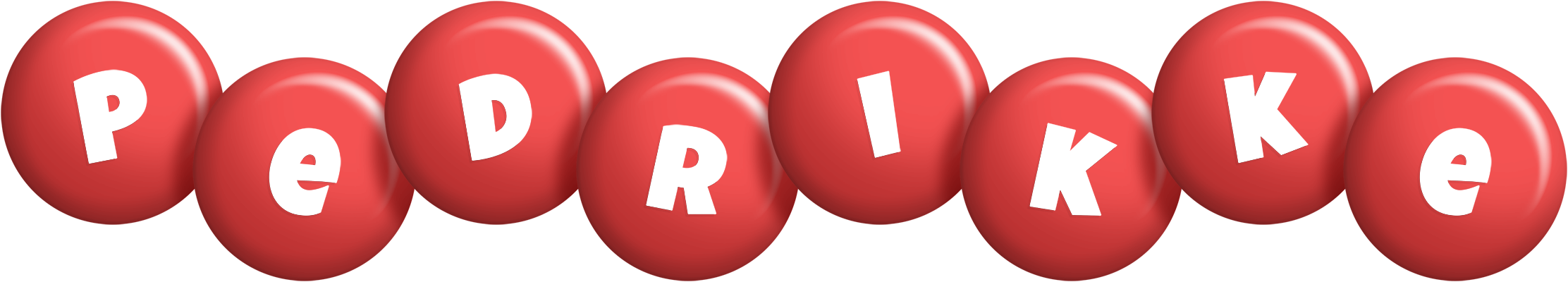 Pedrikke candy-red logo