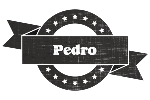 Pedro grunge logo
