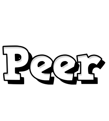 Peer snowing logo
