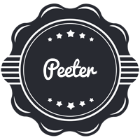 Peeter badge logo