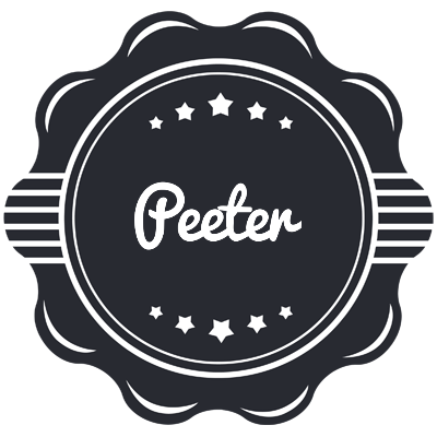 Peeter badge logo