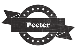 Peeter grunge logo