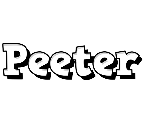 Peeter snowing logo