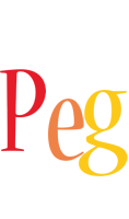 Peg birthday logo