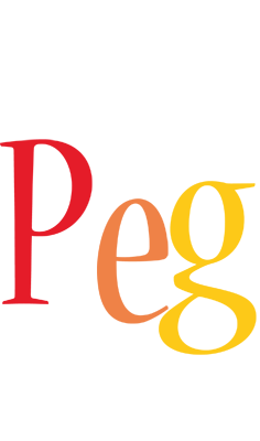 Peg birthday logo
