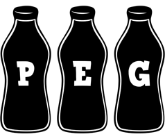 Peg bottle logo