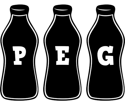 Peg bottle logo