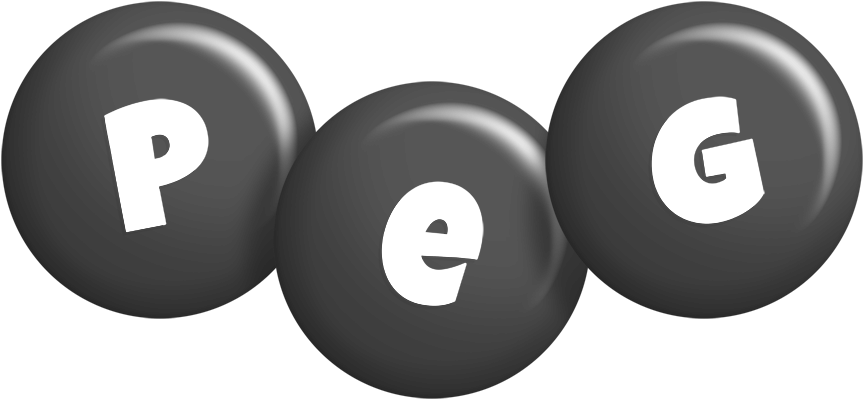Peg candy-black logo