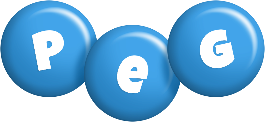 Peg candy-blue logo