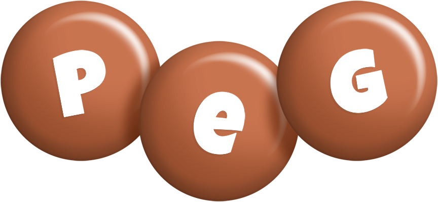Peg candy-brown logo
