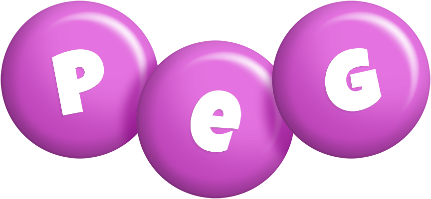 Peg candy-purple logo