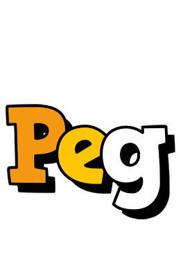 Peg cartoon logo