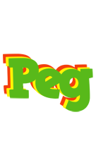 Peg crocodile logo