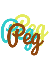 Peg cupcake logo