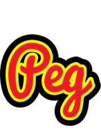 Peg fireman logo