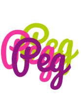 Peg flowers logo