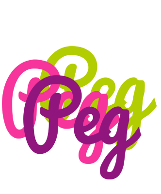 Peg flowers logo